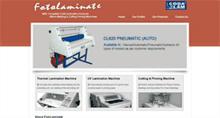 Desktop Screenshot of fotolaminate.com